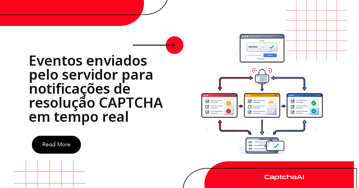 Eventos enviados pelo servidor para notificações de resolução CAPTCHA em tempo real