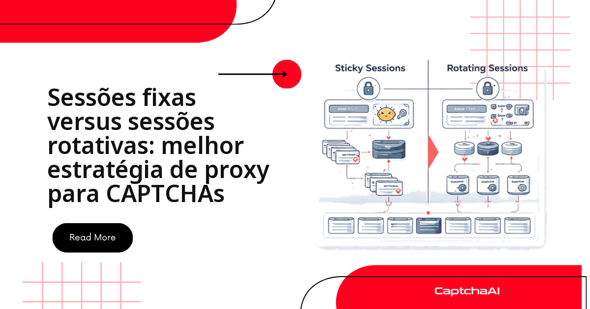 Sessões fixas versus sessões rotativas: mais adequado estratégia de proxy para CAPTCHAs