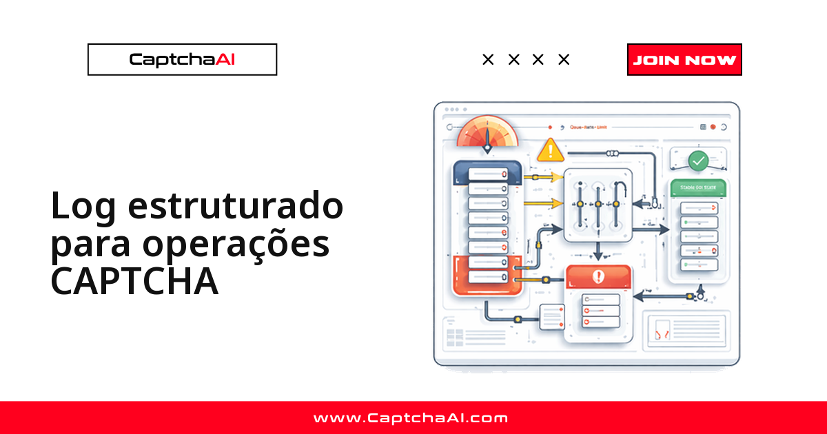 Log estruturado para operações CAPTCHA