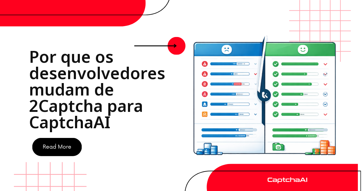Por que os desenvolvedores mudam de 2Captcha para CaptchaAI