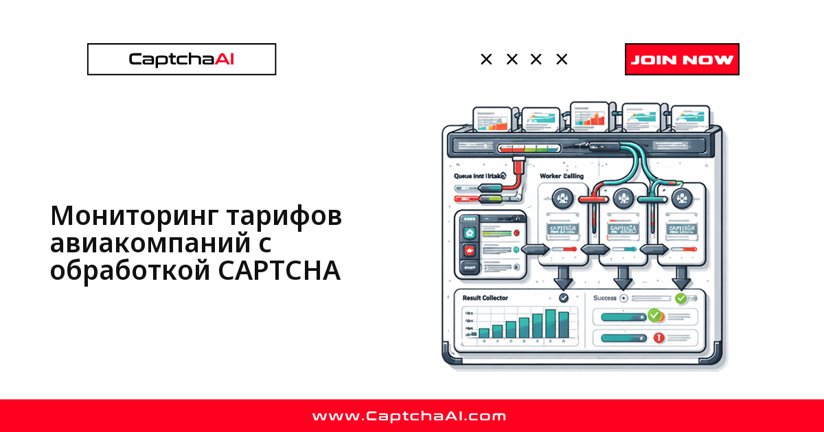 Мониторинг тарифов авиакомпаний с обработкой CAPTCHA