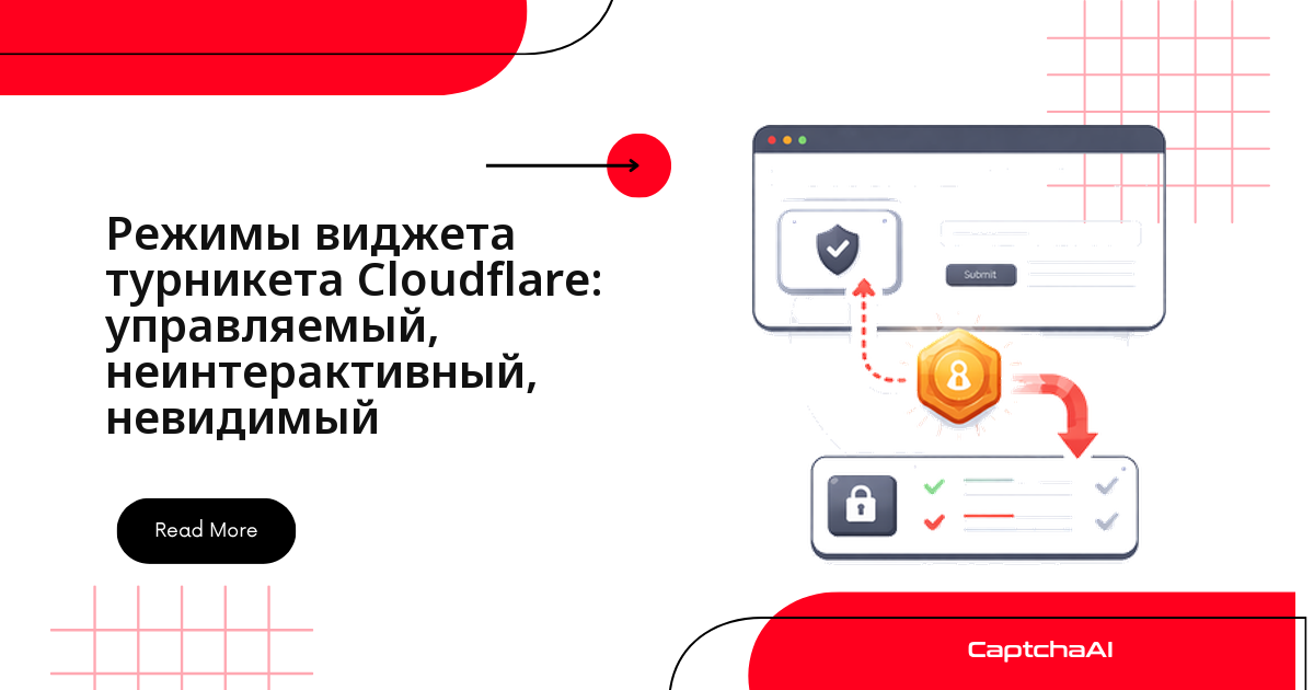 Режимы виджета Cloudflare Turnstile Cloudflare: управляемый, неинтерактивный, невидимый
