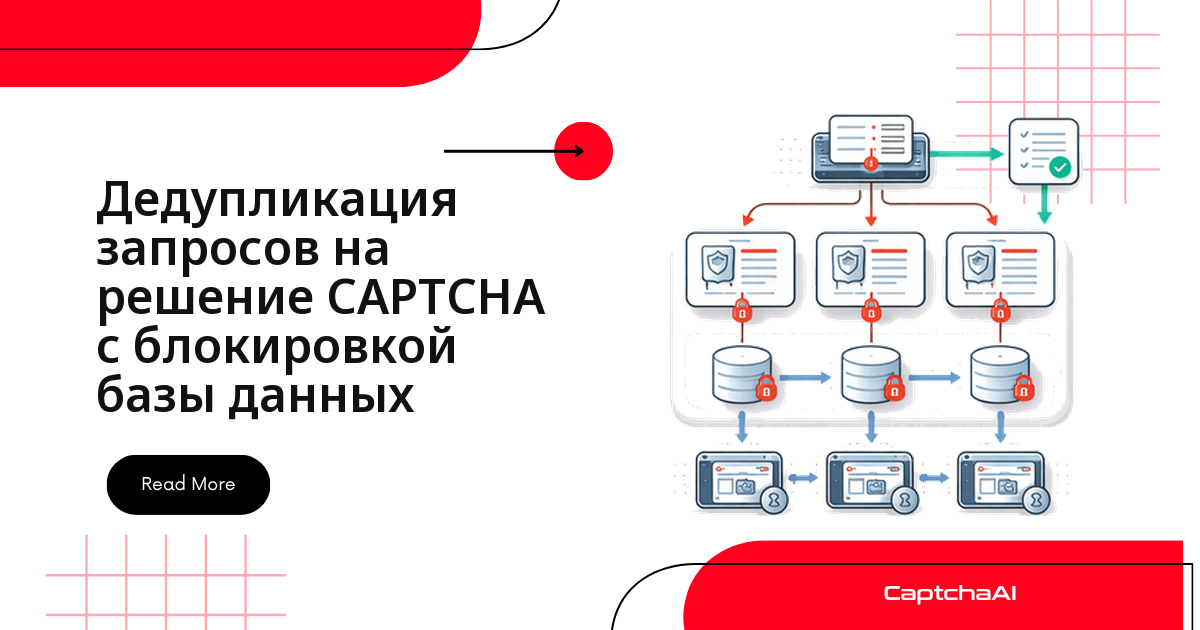 Дедупликация запросов на решение CAPTCHA с блокировкой базы данных