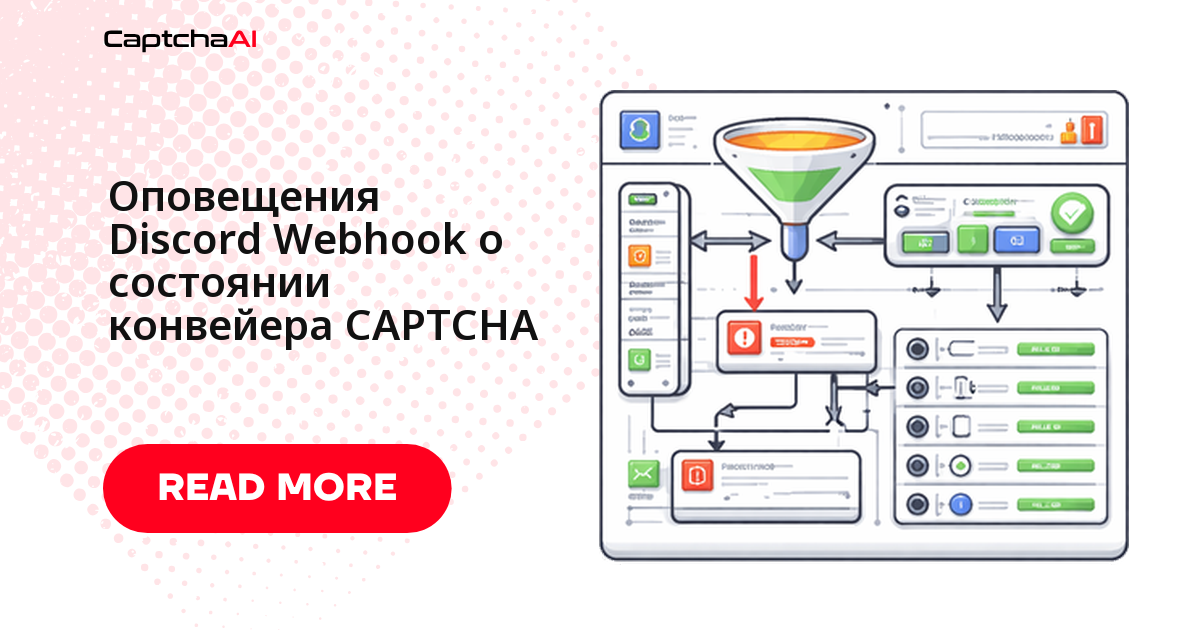 Оповещения Discord Webhook о состоянии конвейера CAPTCHA