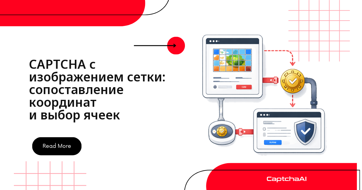 CAPTCHA с изображением сетки: сопоставление координат и выбор ячеек