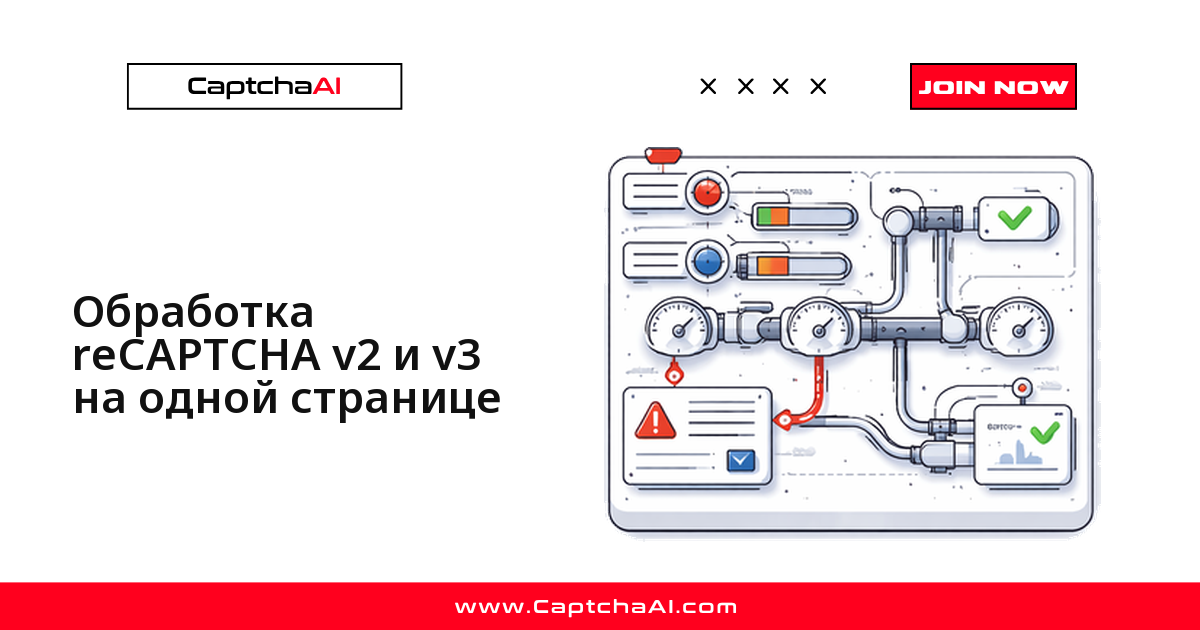 Обработка reCAPTCHA v2 и v3 на одной странице