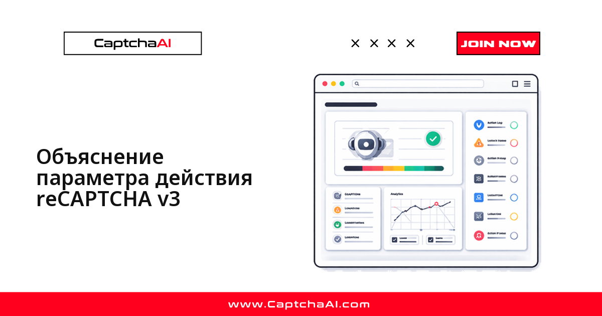 Объяснение параметра действия reCAPTCHA v3
