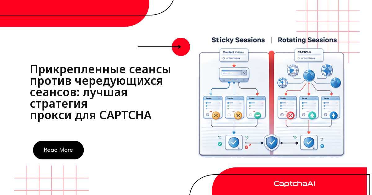 Прикрепленные сеансы против чередующихся сеансов: подходящий стратегия прокси для CAPTCHA