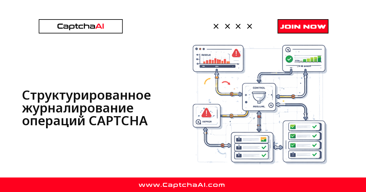 Структурированное журналирование операций CAPTCHA