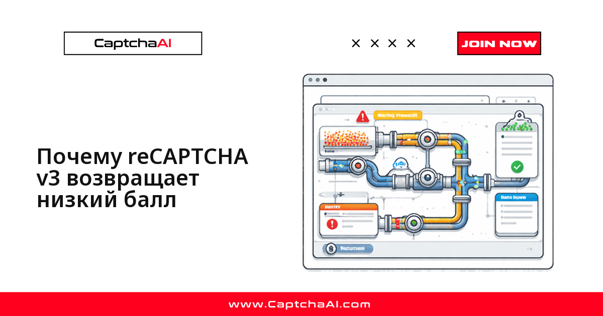 Почему reCAPTCHA v3 возвращает низкий балл