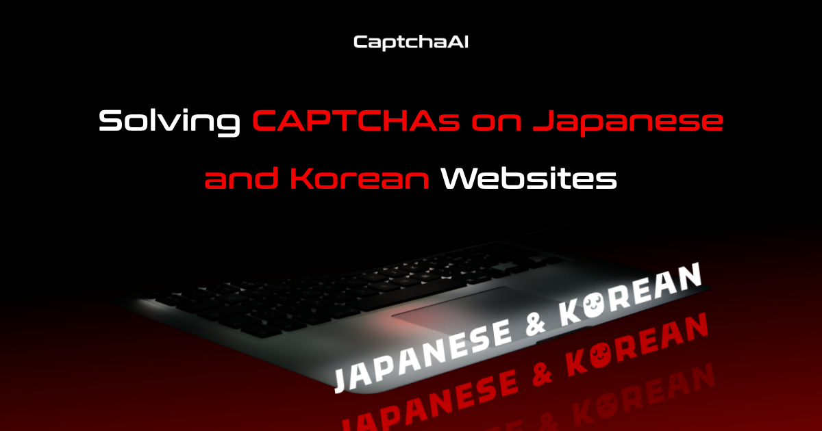 Solving CAPTCHAs on Japanese and Korean Websites