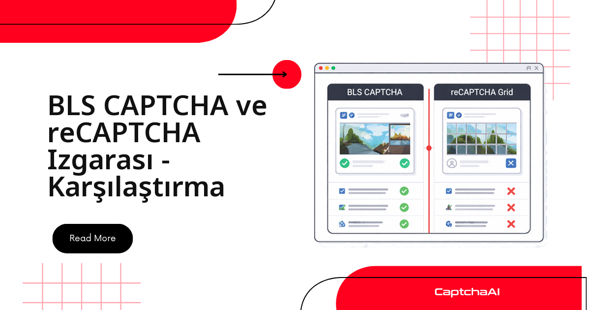 BLS CAPTCHA ve reCAPTCHA Izgarası - Karşılaştırma