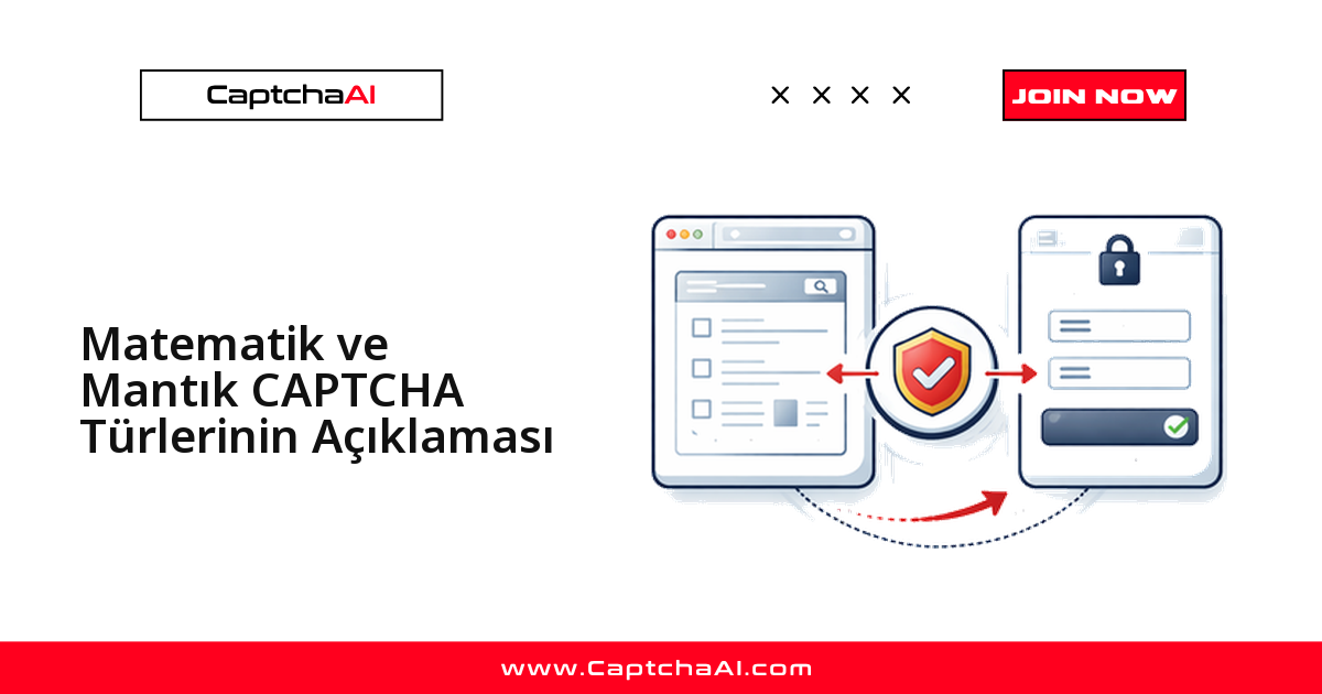 Matematik ve Mantık CAPTCHA Türlerinin Açıklaması