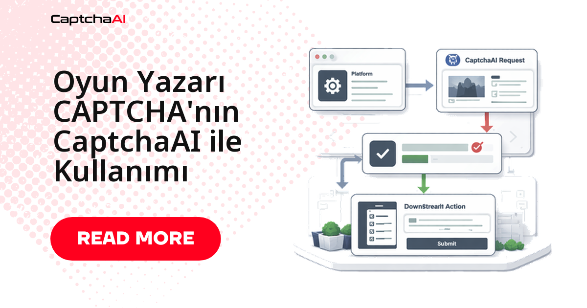 Oyun Yazarı CAPTCHA'nın CaptchaAI ile Kullanımı