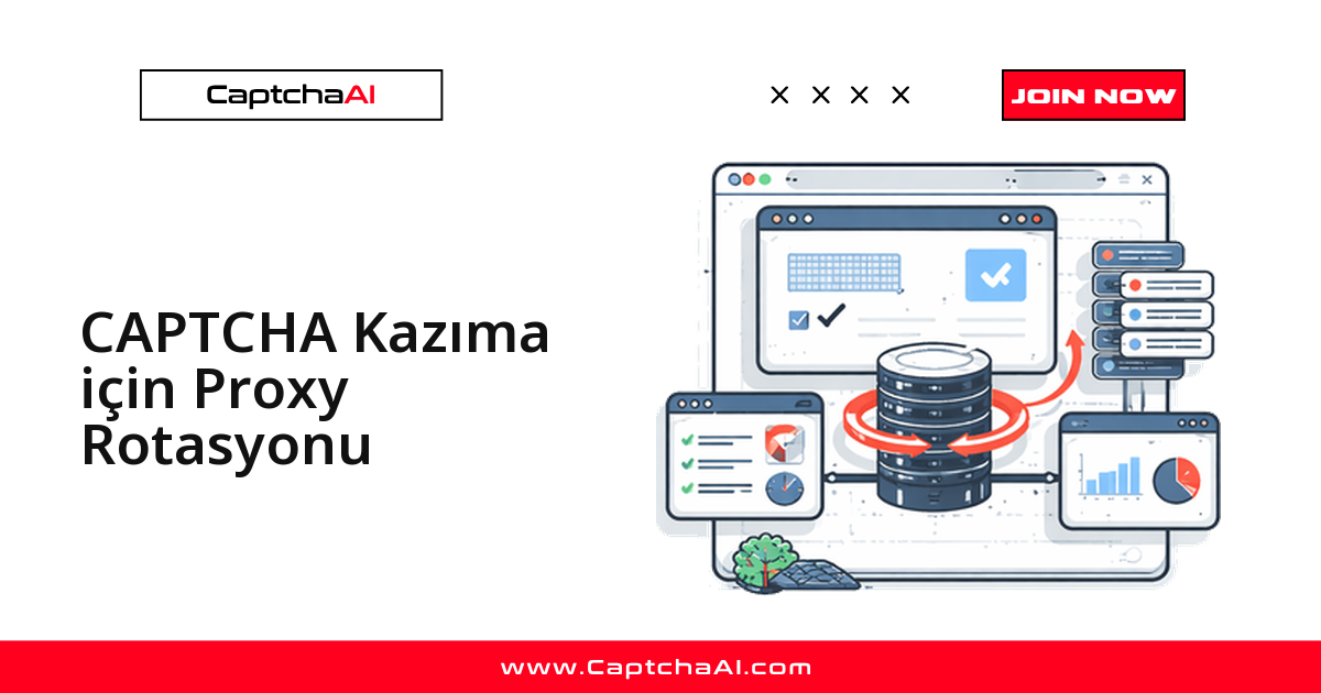 CAPTCHA Kazıma için Proxy Rotasyonu