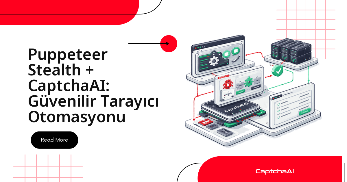 Puppeteer + CaptchaAI ile kendi tarayıcı akışlarınızda QA testleri