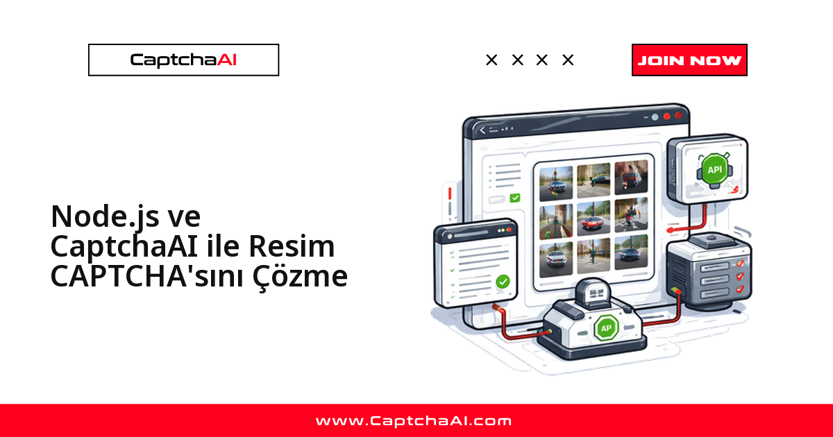Node.js ve CaptchaAI ile Resim CAPTCHA'sını Çözme