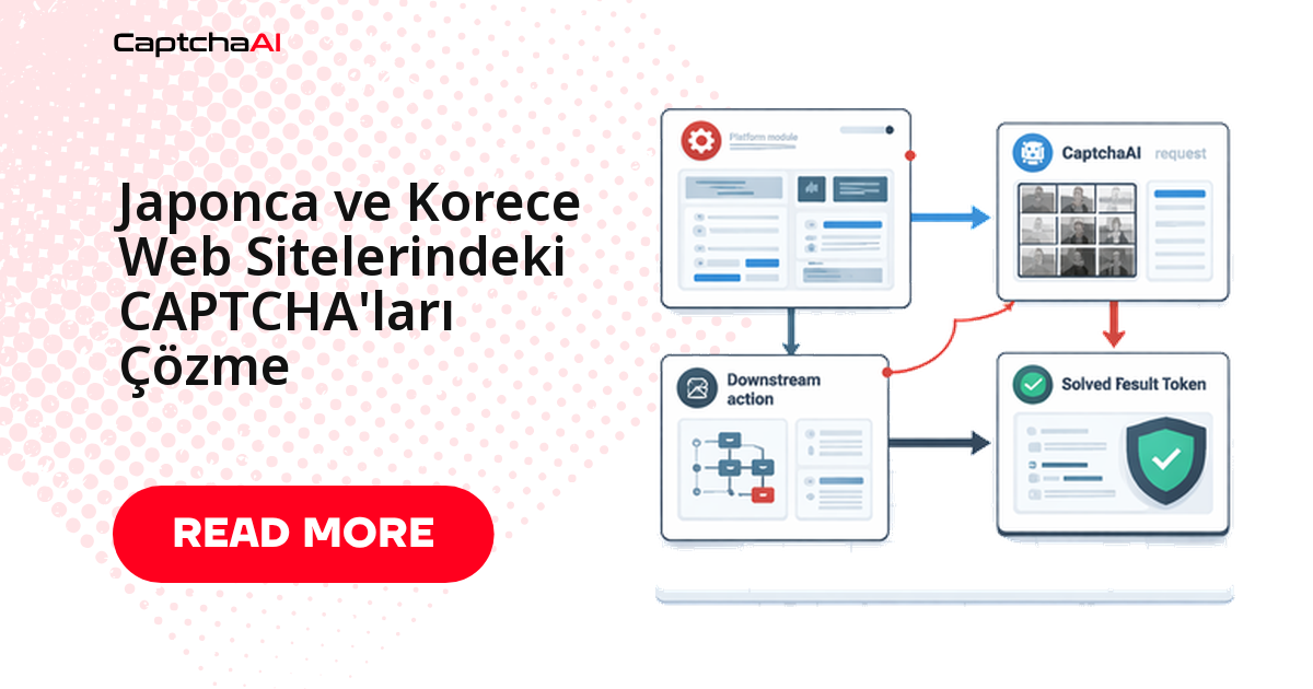 Japonca ve Korece Web Sitelerindeki CAPTCHA'ları Çözme