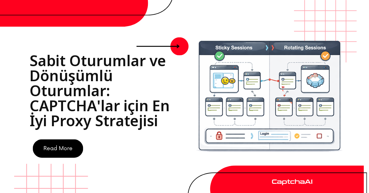 Sabit Oturumlar ve Dönüşümlü Oturumlar: CAPTCHA'lar için En İyi Proxy Stratejisi