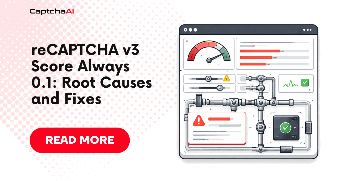 reCAPTCHA v3 Score Always 0.1: Root Causes and Fixes