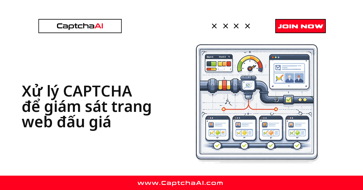Xử lý CAPTCHA để giám sát trang web đấu giá