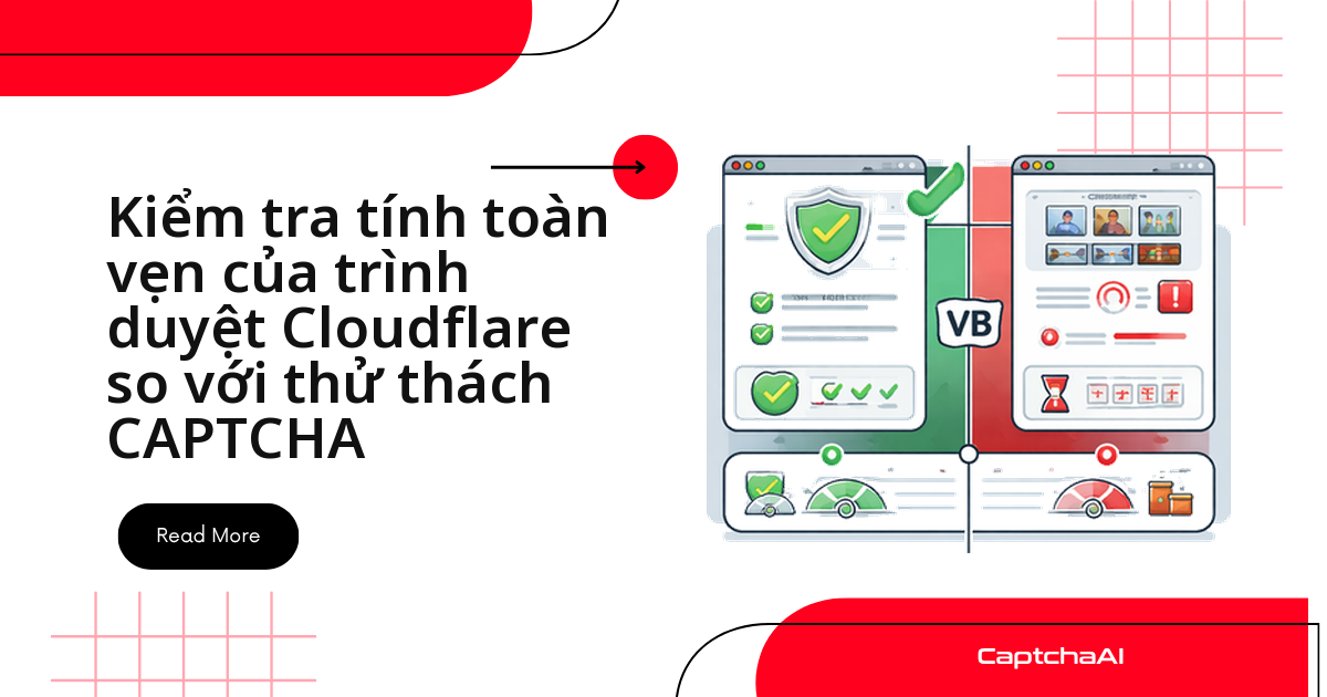 Kiểm tra tính toàn vẹn của trình duyệt Cloudflare so với thử thách CAPTCHA