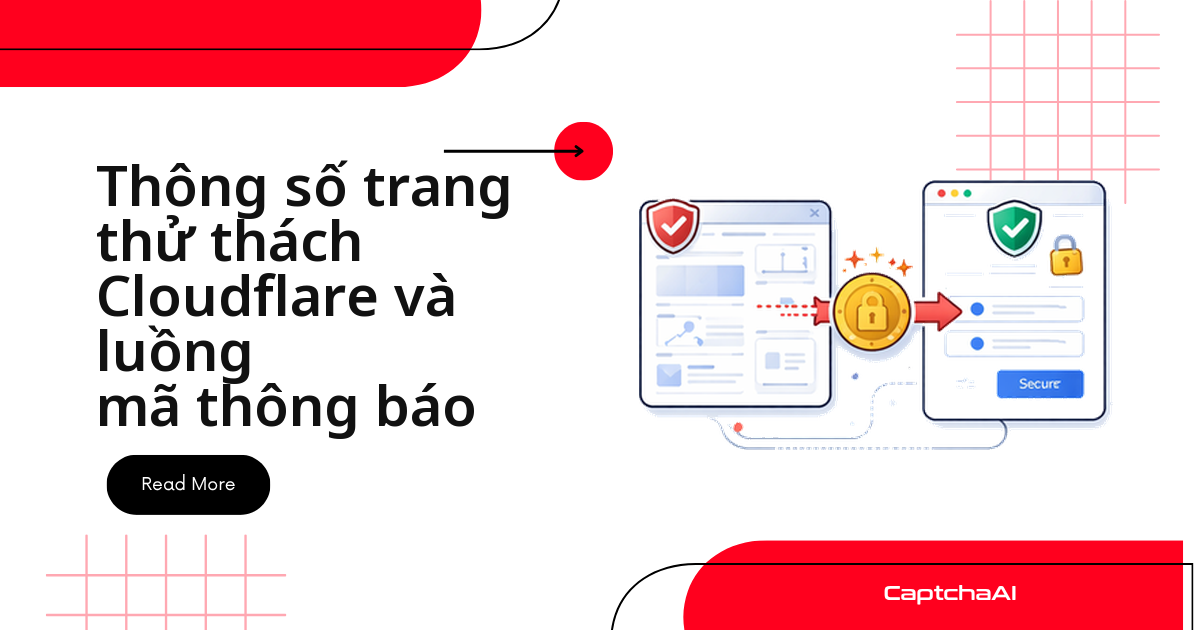 Thông số trang thử thách Cloudflare và luồng mã thông báo