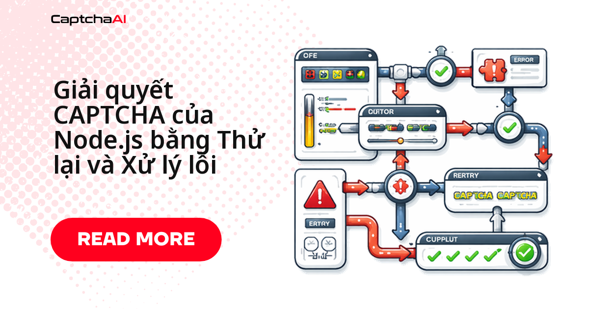 Giải quyết CAPTCHA của Node.js bằng Thử lại và Xử lý lỗi