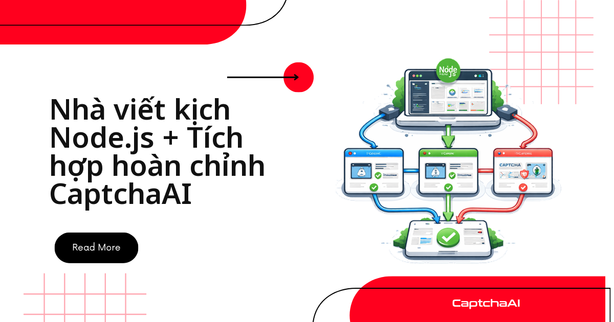 Giải CAPTCHA trong Playwright Node.js với CaptchaAI