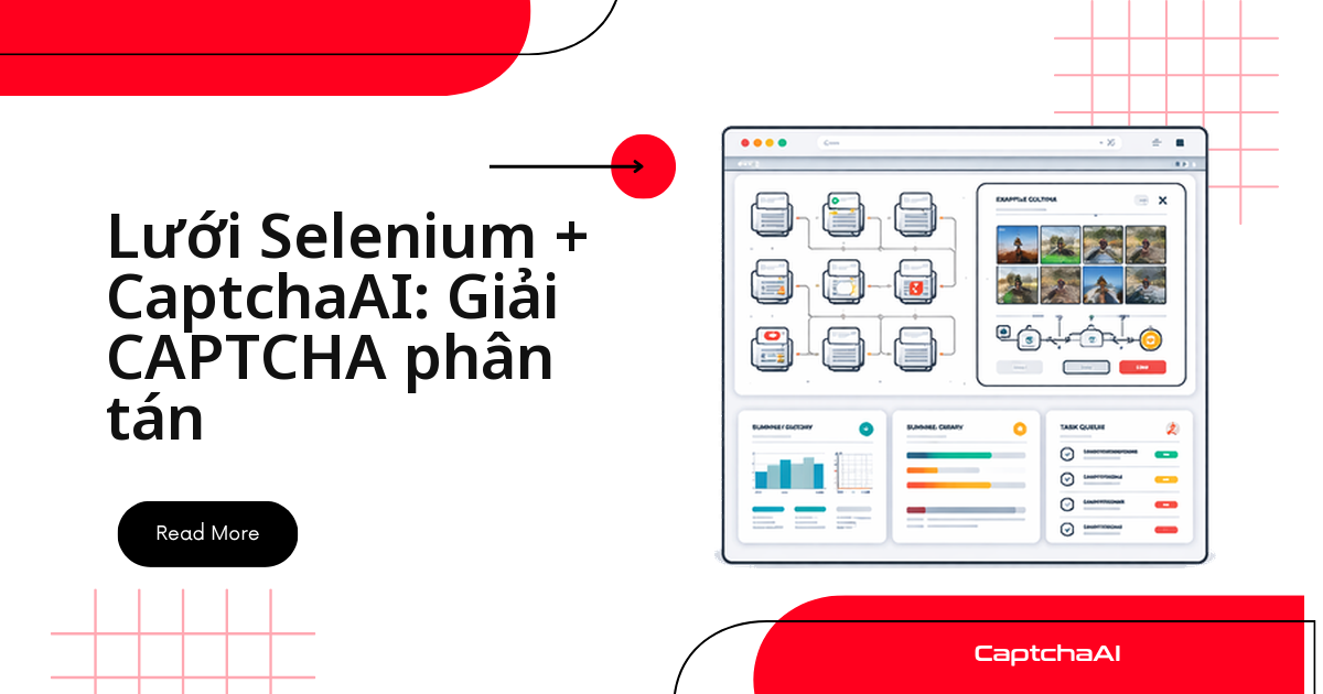 Lưới Selenium + CaptchaAI: Giải CAPTCHA phân tán