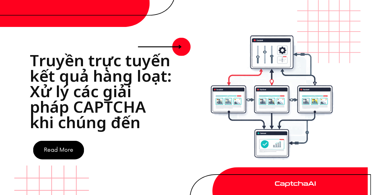 Truyền trực tuyến kết quả hàng loạt: Xử lý các giải pháp CAPTCHA khi chúng đến