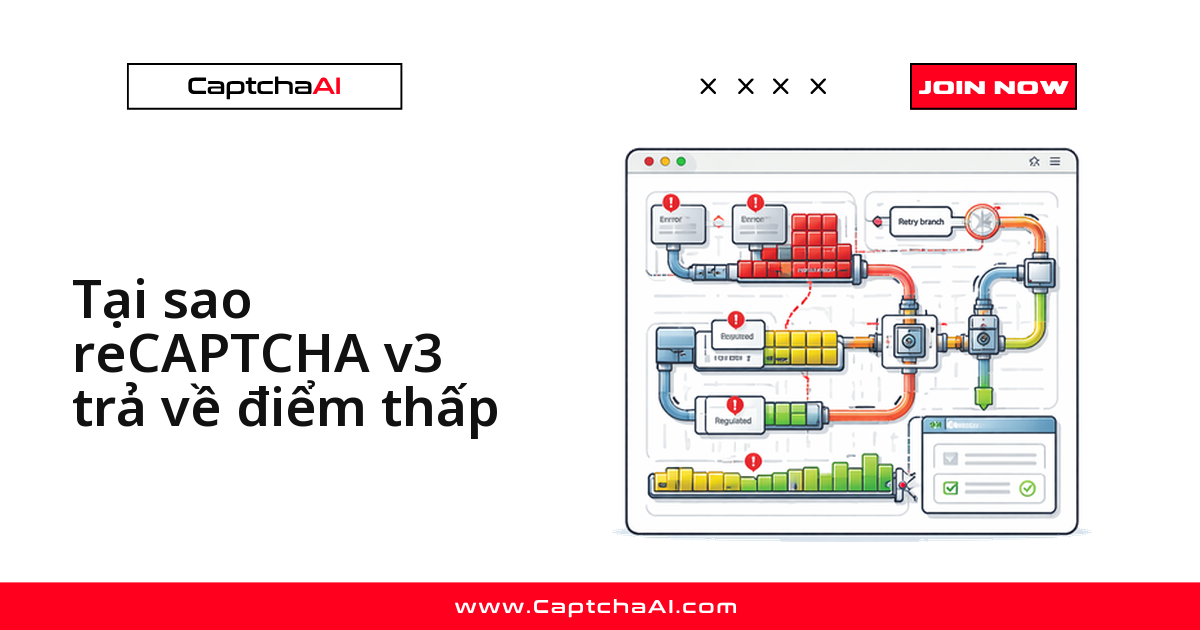 Tại sao reCAPTCHA v3 trả về điểm thấp