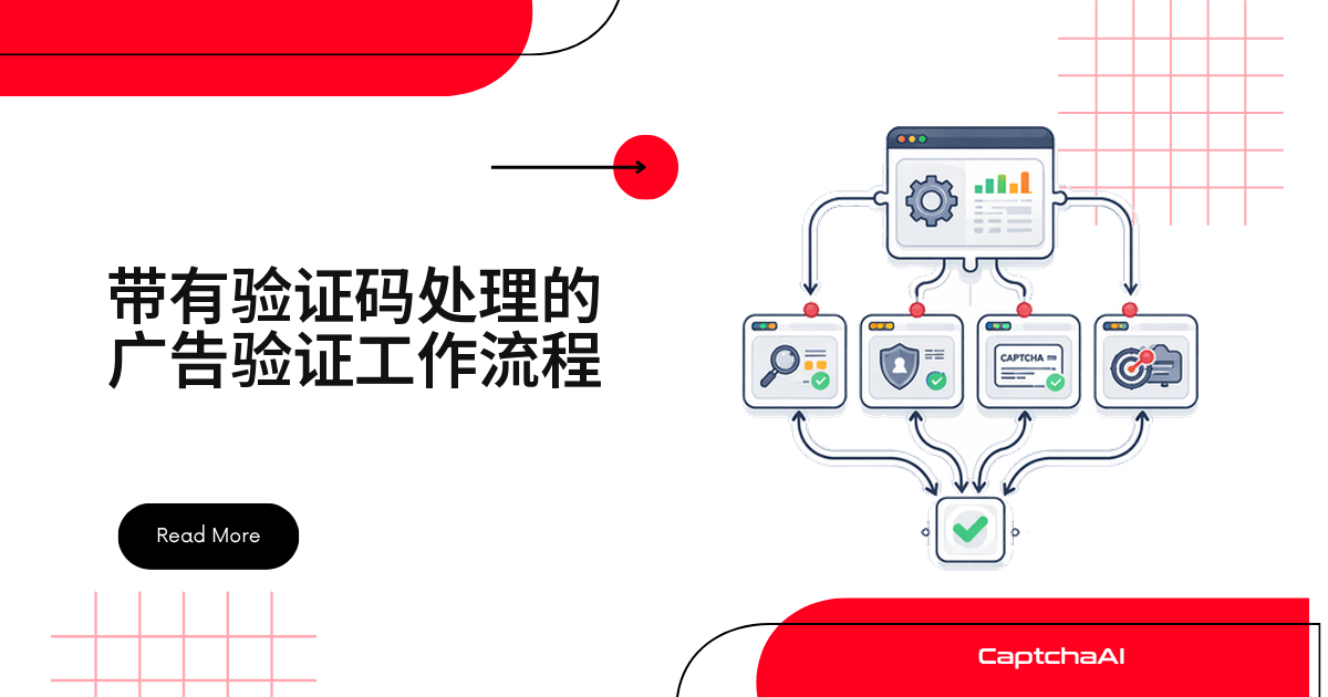 带有验证码处理的广告验证工作流程