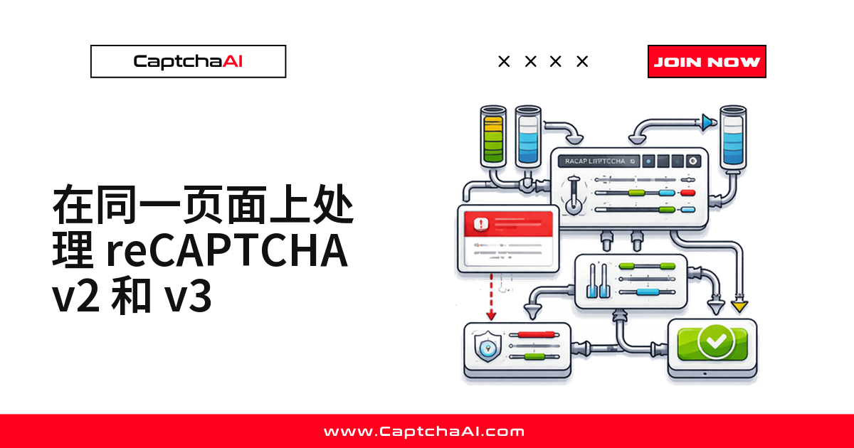 在同一页面上处理 reCAPTCHA v2 和 v3
