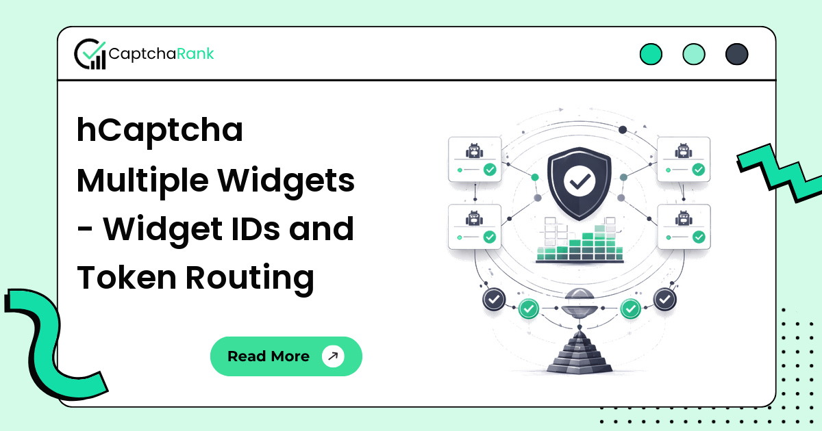 hCaptcha Multiple Widgets - Widget IDs and Token Routing