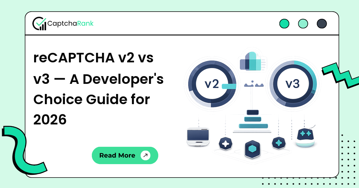 reCAPTCHA v2 vs v3 — A Developer's Choice Guide for 2026