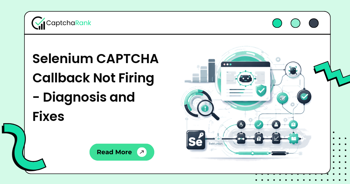 Selenium CAPTCHA Callback Not Firing - Diagnosis and Fixes