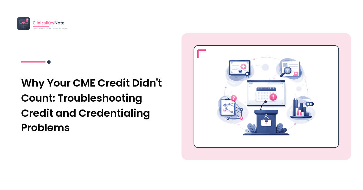 Why Your CME Credit Didn't Count: Troubleshooting Credit and Credentialing Problems