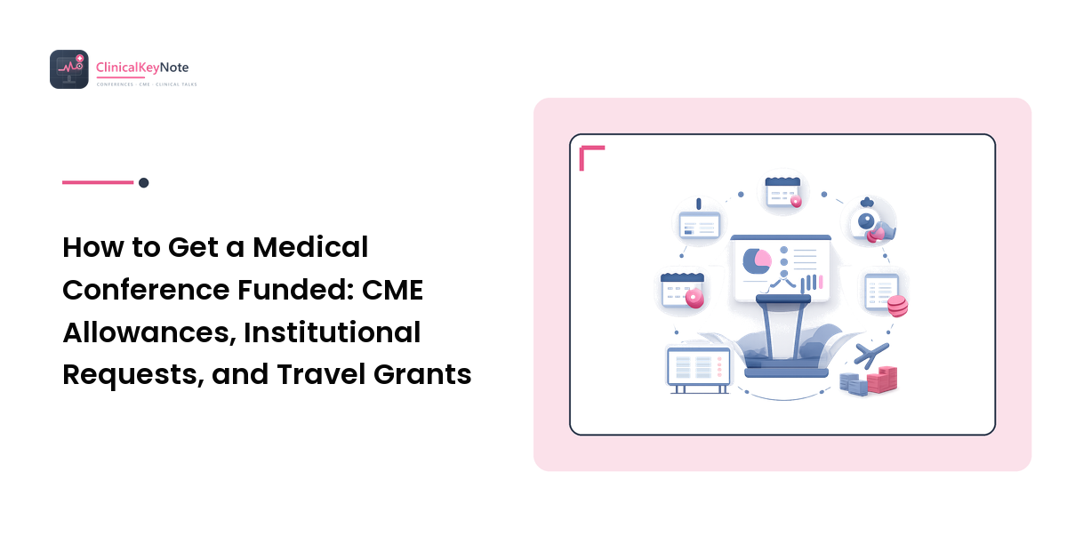 How to Get a Medical Conference Funded: CME Allowances, Institutional Requests, and Travel Grants