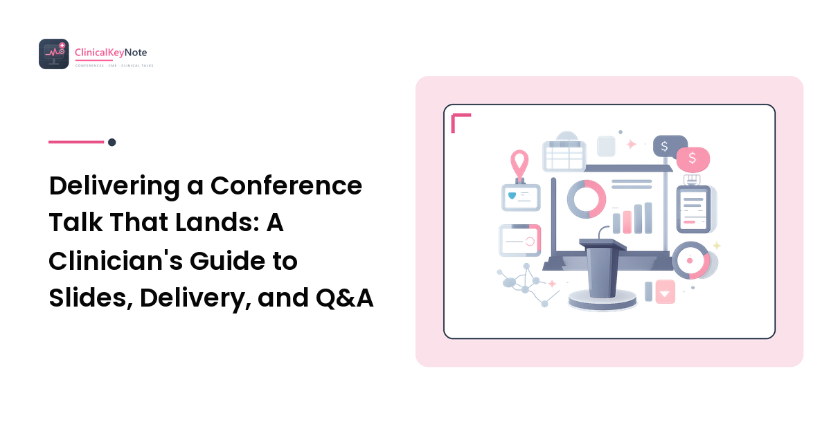 Delivering a Conference Talk That Lands: A Clinician's Guide to Slides, Delivery, and Q&A
