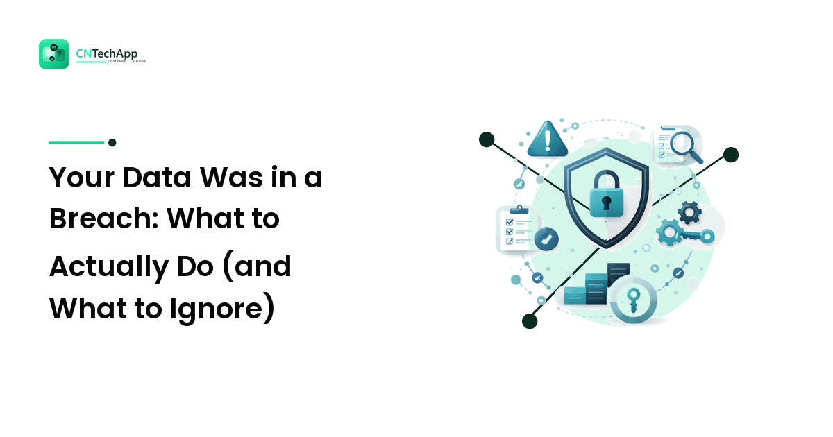 Your Data Was in a Breach: What to Actually Do (and What to Ignore)
