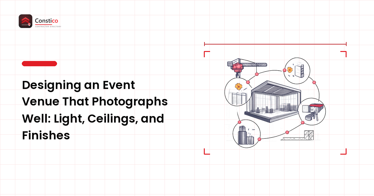Designing an Event Venue That Photographs Well: Light, Ceilings, and Finishes