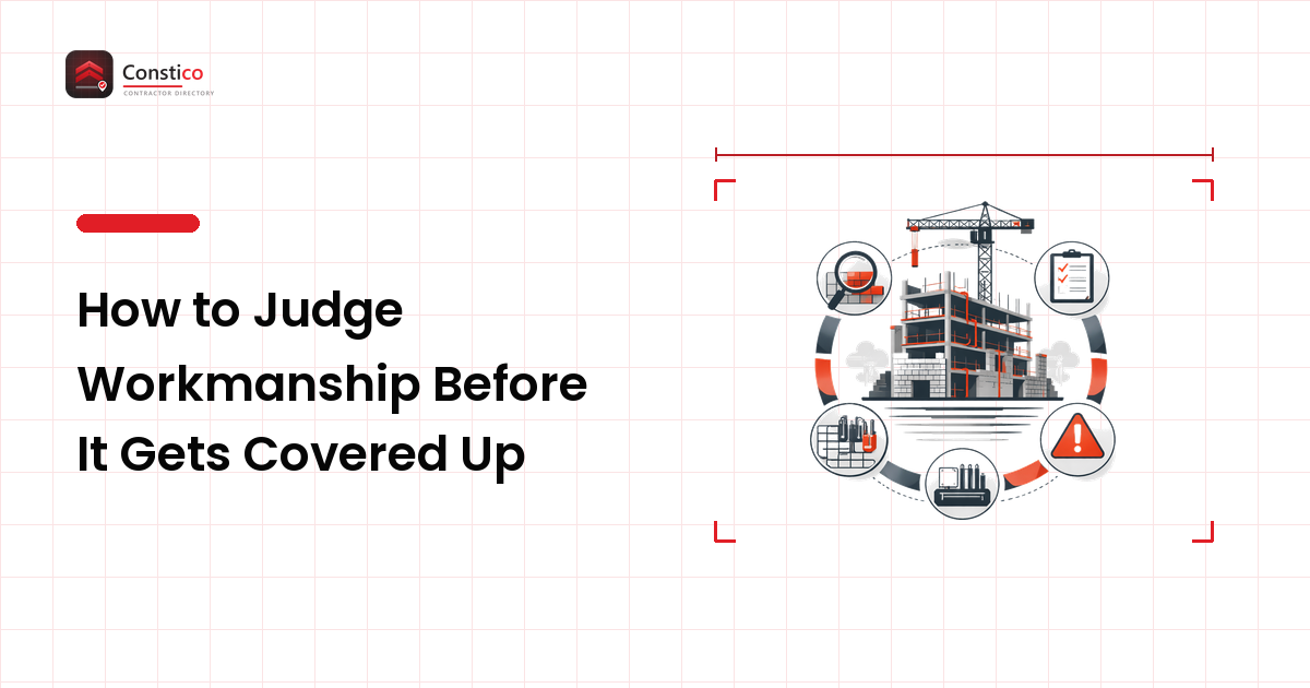 How to Judge Workmanship Before It Gets Covered Up