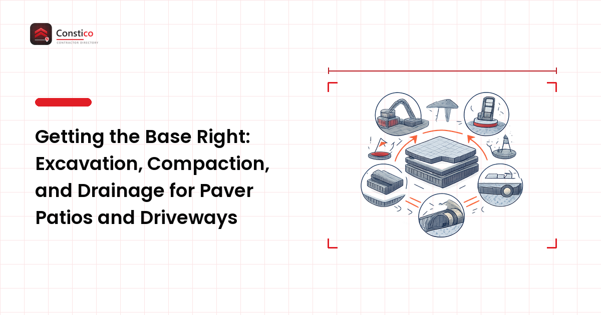 Getting the Base Right: Excavation, Compaction, and Drainage for Paver Patios and Driveways