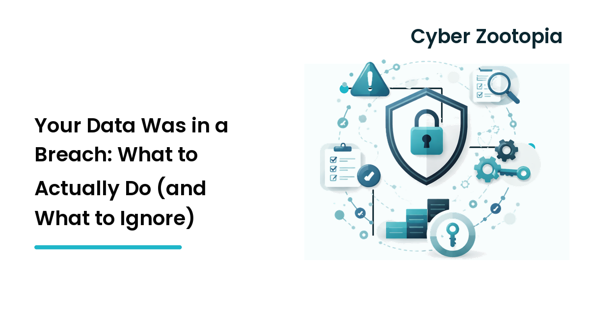 Your Data Was in a Breach: What to Actually Do (and What to Ignore)