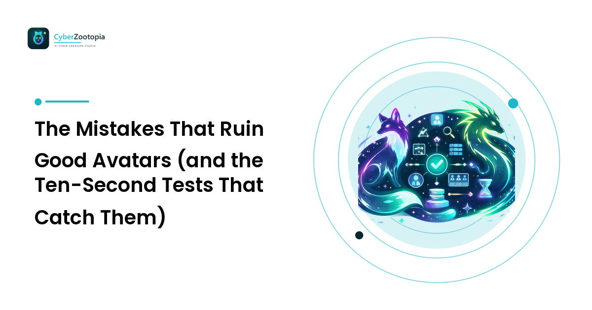 The Mistakes That Ruin Good Avatars (and the Ten-Second Tests That Catch Them)