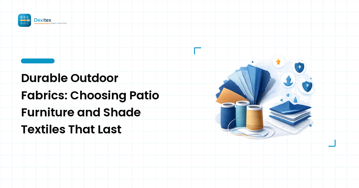 Durable Outdoor Fabrics: Choosing Patio Furniture and Shade Textiles That Last