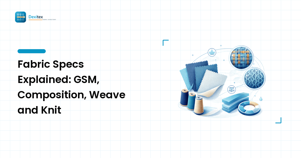 Fabric Specs Explained: GSM, Composition, Weave and Knit