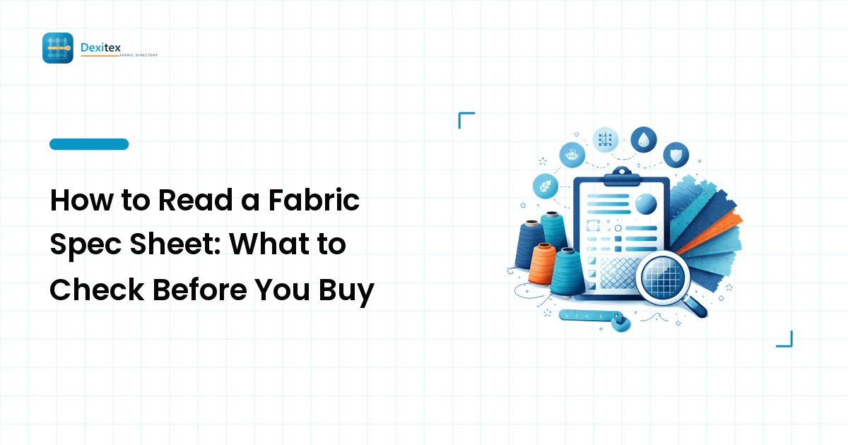 How to Read a Fabric Spec Sheet: What to Check Before You Buy