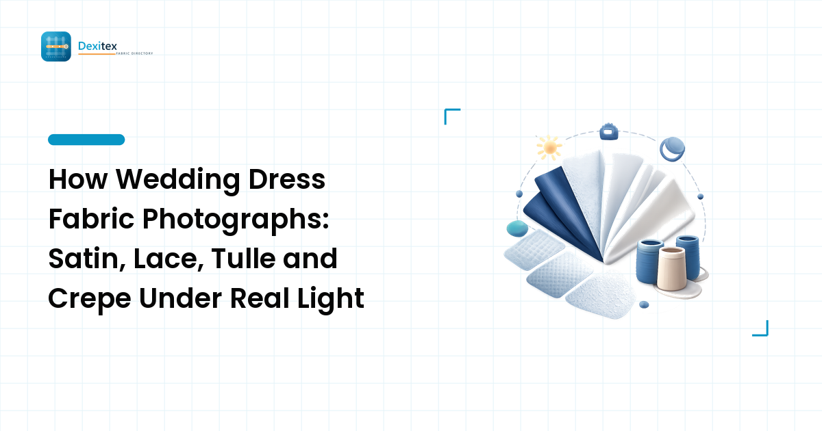 How Wedding Dress Fabric Photographs: Satin, Lace, Tulle and Crepe Under Real Light